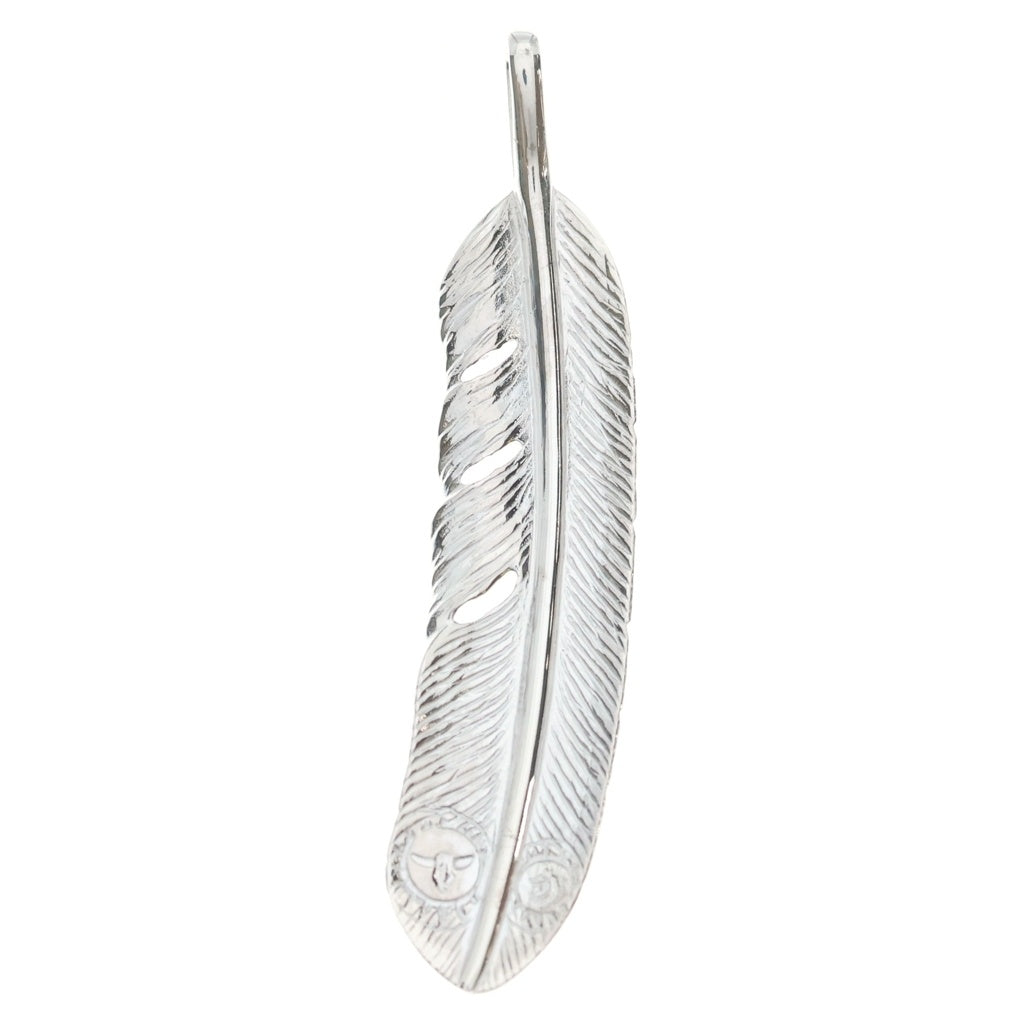 TADY & KING(タディアンドキング) 特大SVフェザーK18ローズ 右向き ペンダントトップ シルバー/ゴールド