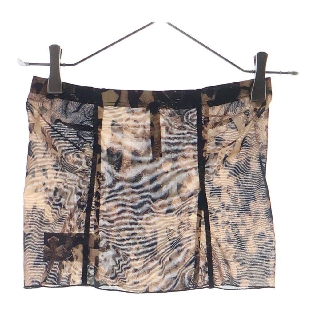 CHROME HEARTS(クロムハーツ) SHEER MESH TUBE TOP クロス総柄シアーメッシュチューブトップ レディース ブラウン