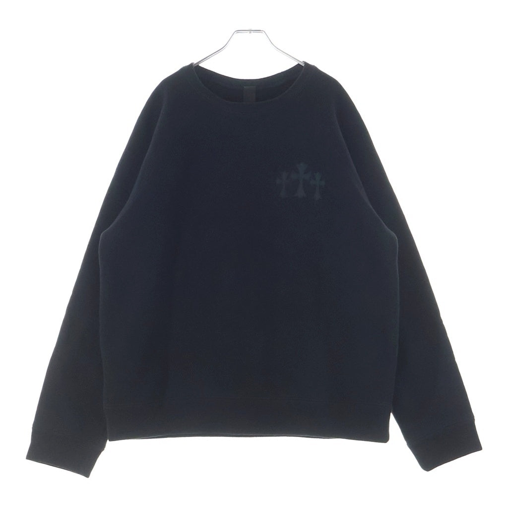 CHROME HEARTS(クロムハーツ) 7-11 CREW セメタリークロス バックCHロゴ刺繍スウェットトレーナー ブラック