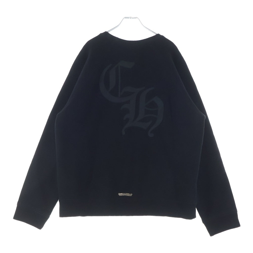 CHROME HEARTS(クロムハーツ) 7-11 CREW セメタリークロス バックCHロゴ刺繍スウェットトレーナー ブラック