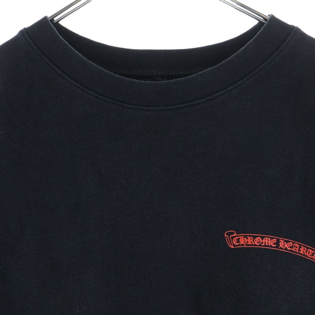 CHROME HEARTS(クロムハーツ) ×MATTY BOY 99 EYES CHOMPER SWTSHRT マッティボーイ フローラルクロス チョンパーバックプリントスウェットトレーナー ブラック