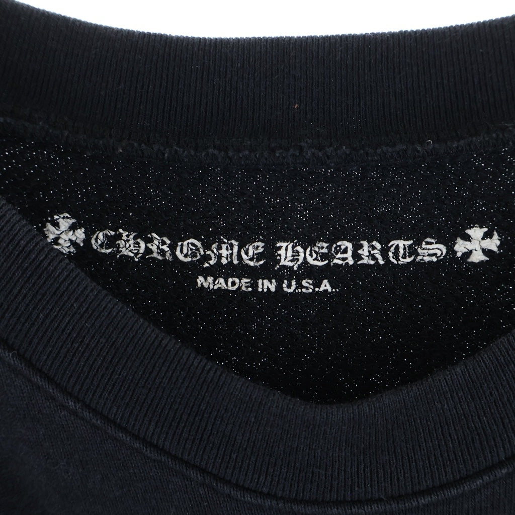 CHROME HEARTS(クロムハーツ) ×MATTY BOY 99 EYES CHOMPER SWTSHRT マッティボーイ フローラルクロス チョンパーバックプリントスウェットトレーナー ブラック