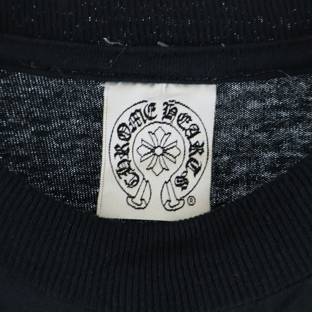CHROME HEARTS(クロムハーツ) ×KYOSUKE HIMURO OLD L/S TEE ×氷室京介 バッククロスプリント クルーネック長袖Tシャツカットソー ブラック