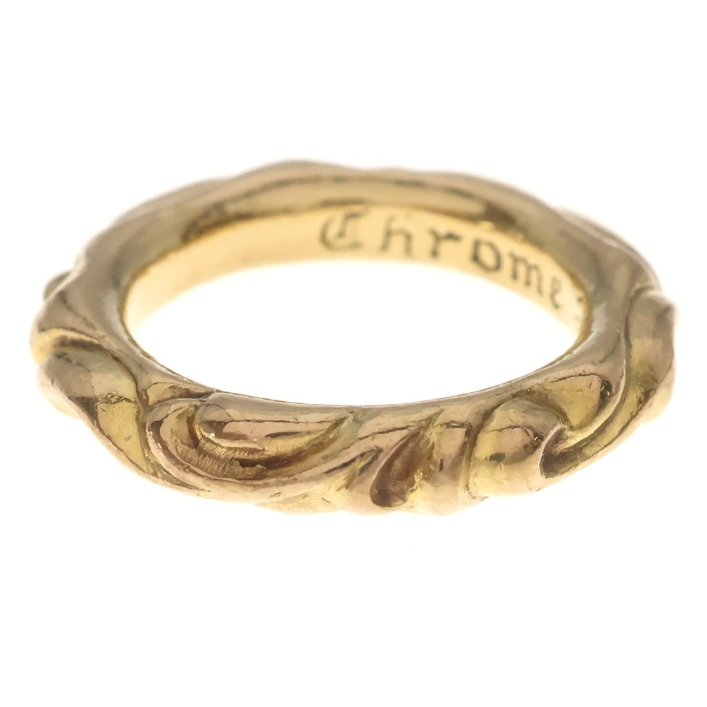 CHROME HEARTS(クロムハーツ) 22K SCRL BAND スクロールバンド リング ゴールド BCA416