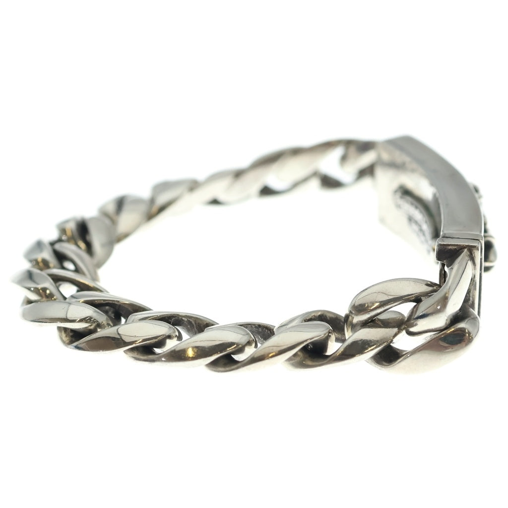 CHROME HEARTS(クロムハーツ) ID FLORAL CRS フローラルクロスIDクラシックリンク ブレスレット 13LINK シルバー BCA164