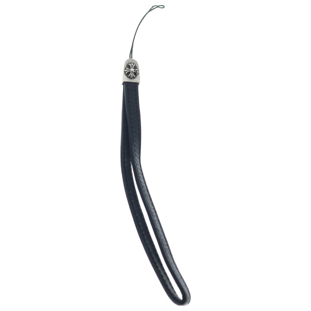 CHROME HEARTS(クロムハーツ) PHONE STRAP CHクロス フォンストラップ 携帯ストラップ ブラック/シルバー