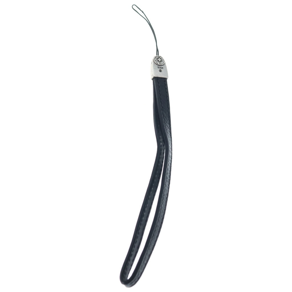 CHROME HEARTS(クロムハーツ) PHONE STRAP CHクロス フォンストラップ 携帯ストラップ ブラック/シルバー