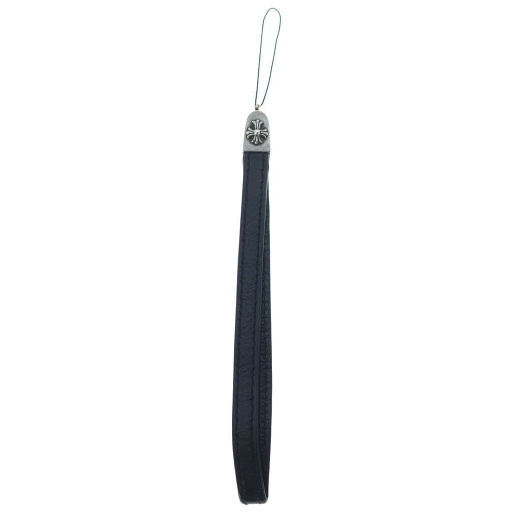 CHROME HEARTS(クロムハーツ) PHONE STRAP CHクロス フォンストラップ 携帯ストラップ ブラック/シルバー