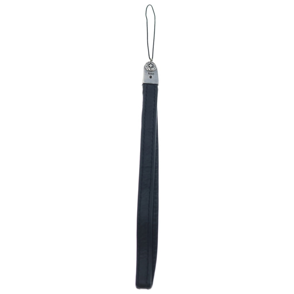 CHROME HEARTS(クロムハーツ) PHONE STRAP CHクロス フォンストラップ 携帯ストラップ ブラック/シルバー