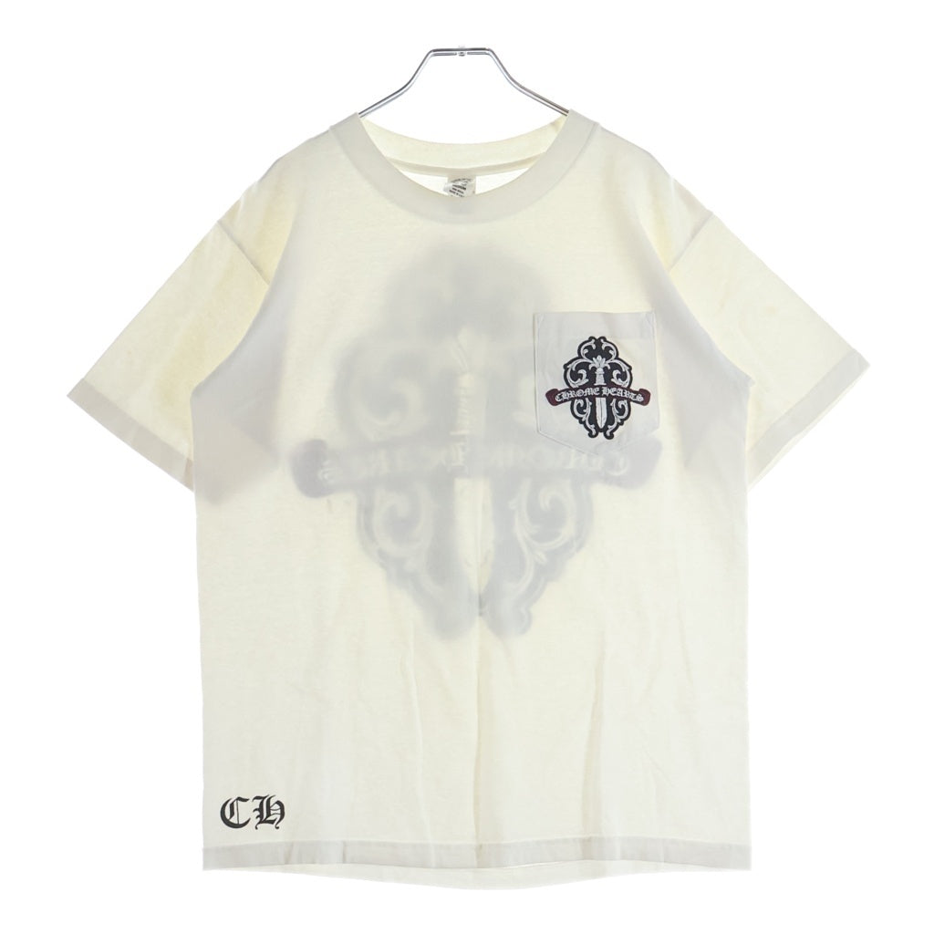 CHROME HEARTS(クロムハーツ) OLD オールド バックヴァインダガーカモフラプリント半袖Tシャツ カットソー ホワイト/グリーン