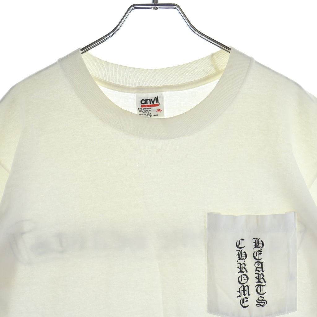 CHROME HEARTS(クロムハーツ) 90s OLD CH T-SHIRT anvilタグ スクロールラベルプリント半袖Tシャツ カットソー ホワイト