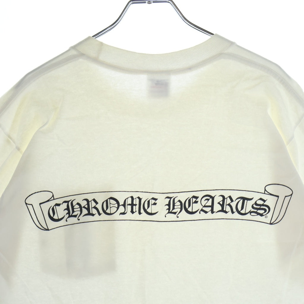 CHROME HEARTS(クロムハーツ) 90s OLD CH T-SHIRT anvilタグ スクロールラベルプリント半袖Tシャツ カットソー ホワイト