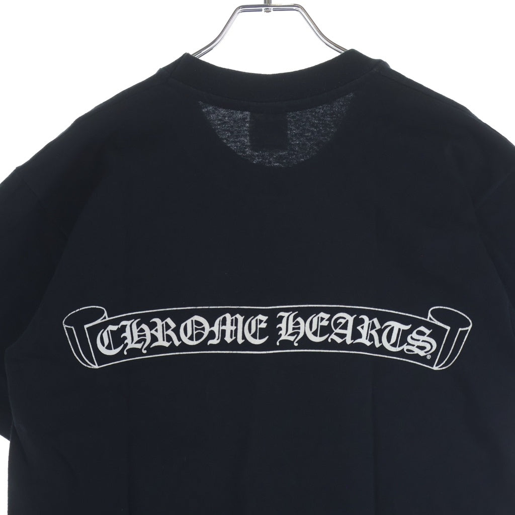 CHROME HEARTS(クロムハーツ) 90s OLD CH T-SHIRT anvilタグ スクロールラベルプリント半袖Tシャツ カットソー ブラック