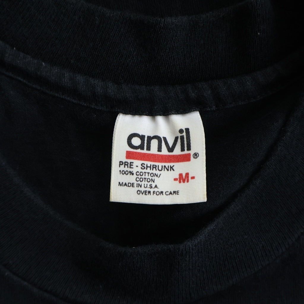 CHROME HEARTS(クロムハーツ) 90s OLD CH T-SHIRT anvilタグ スクロールラベルプリント半袖Tシャツ カットソー ブラック