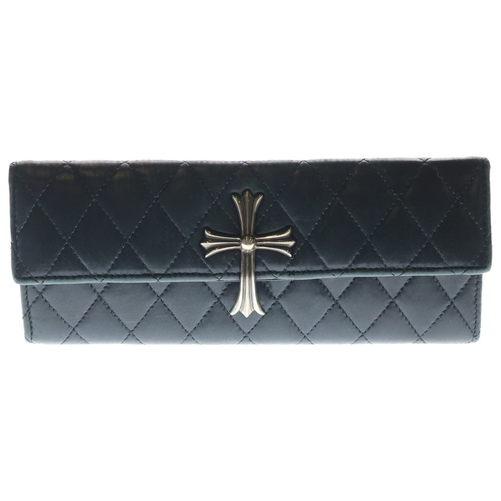 CHROME HEARTS(クロムハーツ) DINNER LG CH CROSS ディナー ラージCHクロス付レザークラッチバッグ ブラック
