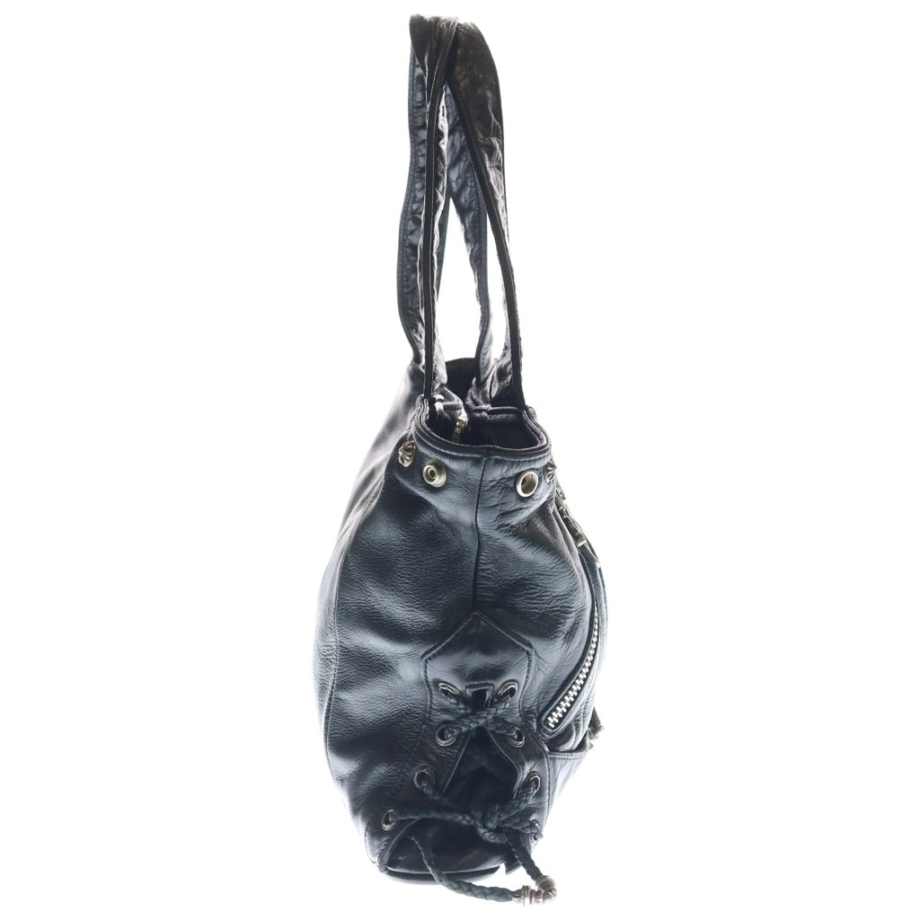 CHROME HEARTS(クロムハーツ) JJ DEAN LG JJディーン ラージ レザーライダーストートバッグ ブラック