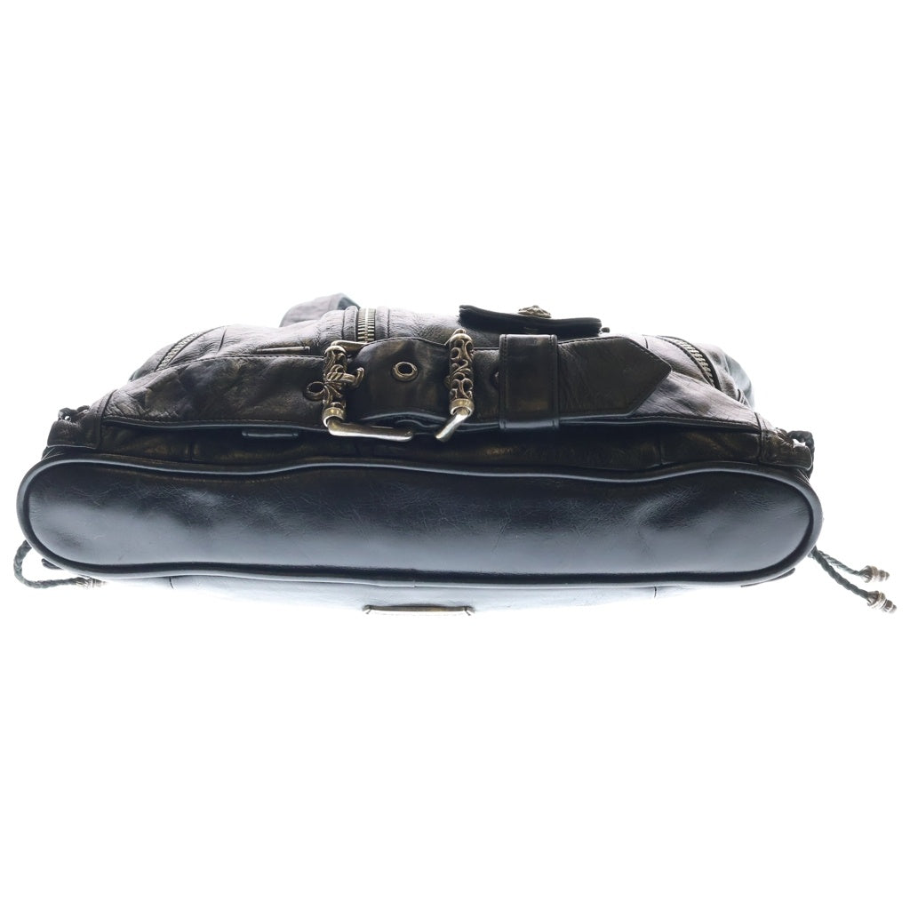 CHROME HEARTS(クロムハーツ) JJ DEAN LG JJディーン ラージ レザーライダーストートバッグ ブラック