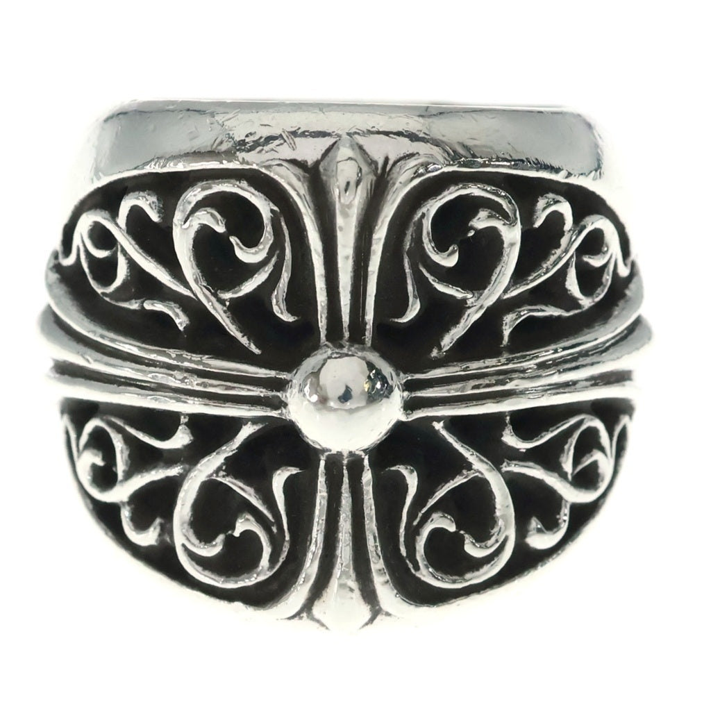 CHROME HEARTS(クロムハーツ) CLASSIC OVAL クラシックオーバルクロス リング シルバー BCA340 -