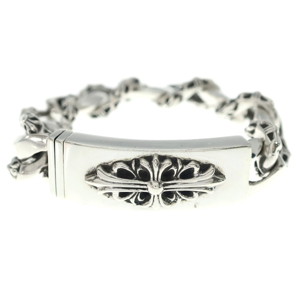 CHROME HEARTS(クロムハーツ) ID FLORAL CRS フローラルクロスIDファンシーリンク ブレスレット 11LINK シルバー -