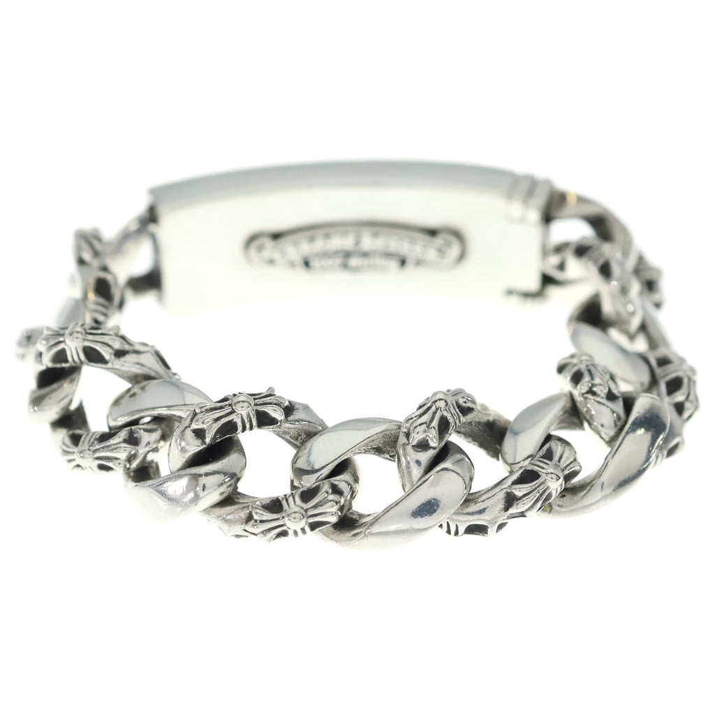 CHROME HEARTS(クロムハーツ) ID FLORAL CRS フローラルクロスIDファンシーリンク ブレスレット 11LINK シルバー -