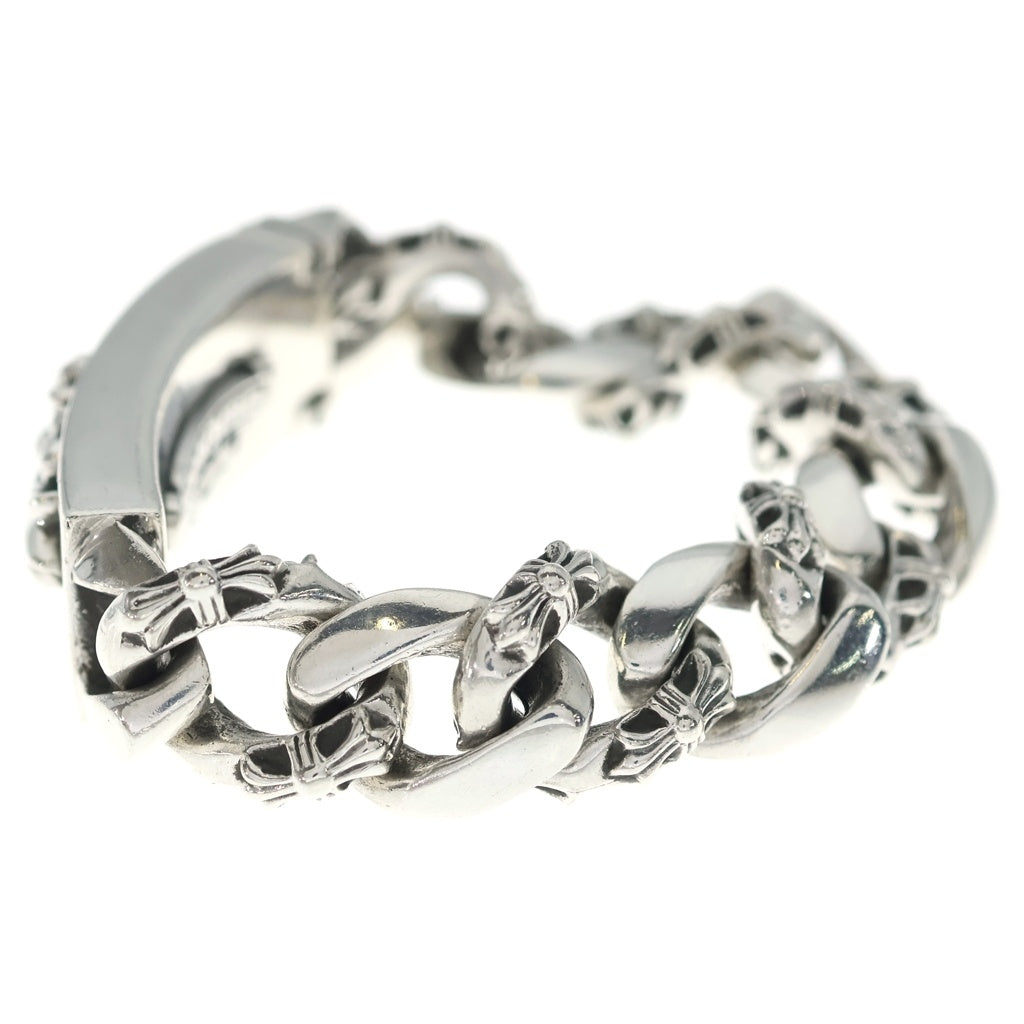 CHROME HEARTS(クロムハーツ) ID FLORAL CRS フローラルクロスIDファンシーリンク ブレスレット 11LINK シルバー -