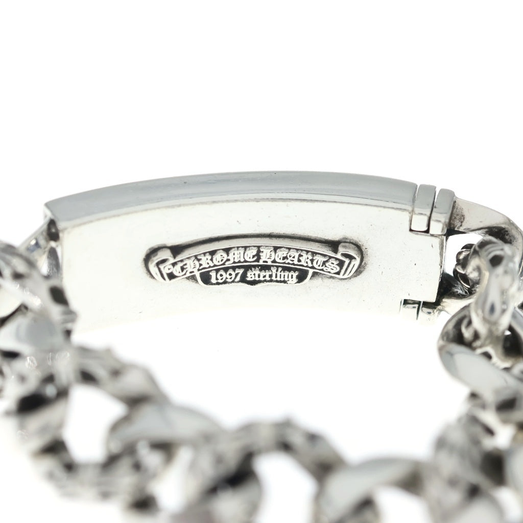 CHROME HEARTS(クロムハーツ) ID FLORAL CRS フローラルクロスIDファンシーリンク ブレスレット 11LINK シルバー -