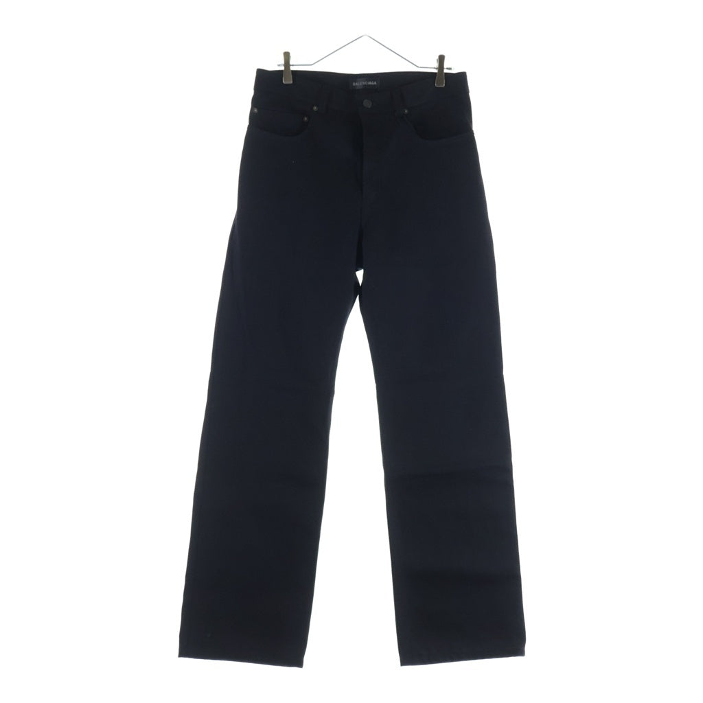 BALENCIAGA(バレンシアガ) 26SS Curved Knee Pants カーブドニーデニムパンツ 857194 TTWA4 ブラック