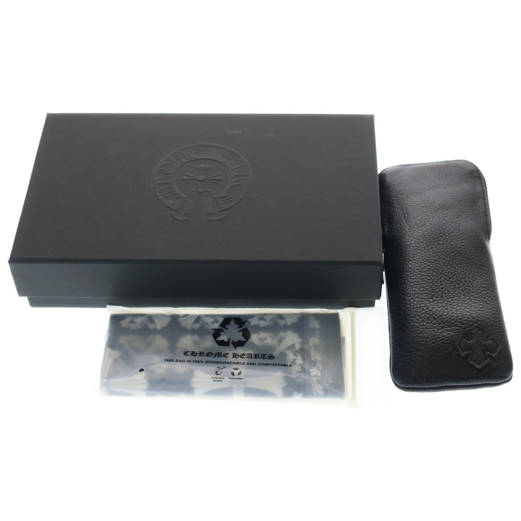 CHROME HEARTS(クロムハーツ) COX UCKER CHクロステンプルサングラス メガネ アイウェア ブラック/ゴールド