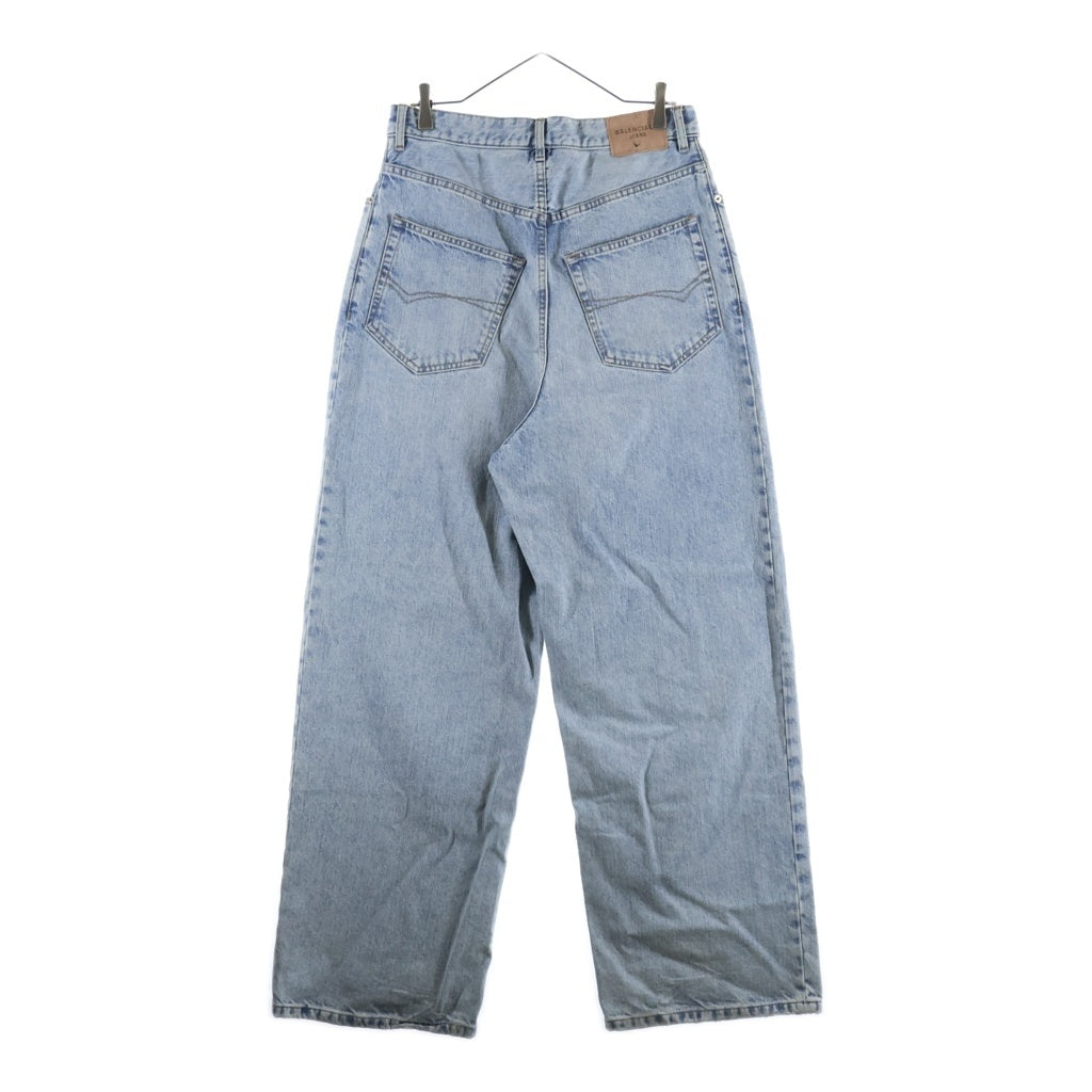 BALENCIAGA(バレンシアガ) 25AW Baggy Pants バギーワイドデニムパンツ 745213 TRW55 ライトブルー