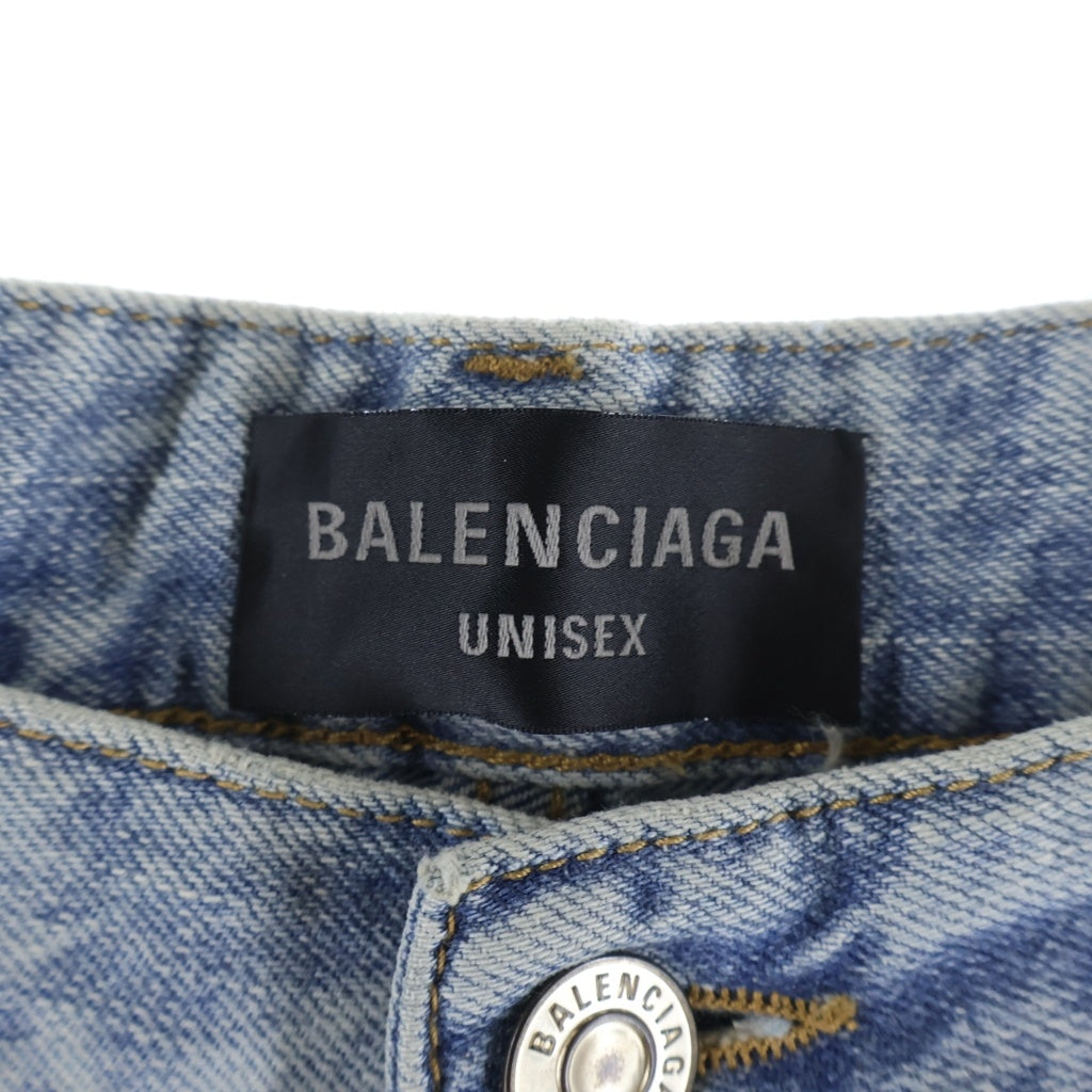 BALENCIAGA(バレンシアガ) 25AW Baggy Pants バギーワイドデニムパンツ 745213 TRW55 ライトブルー