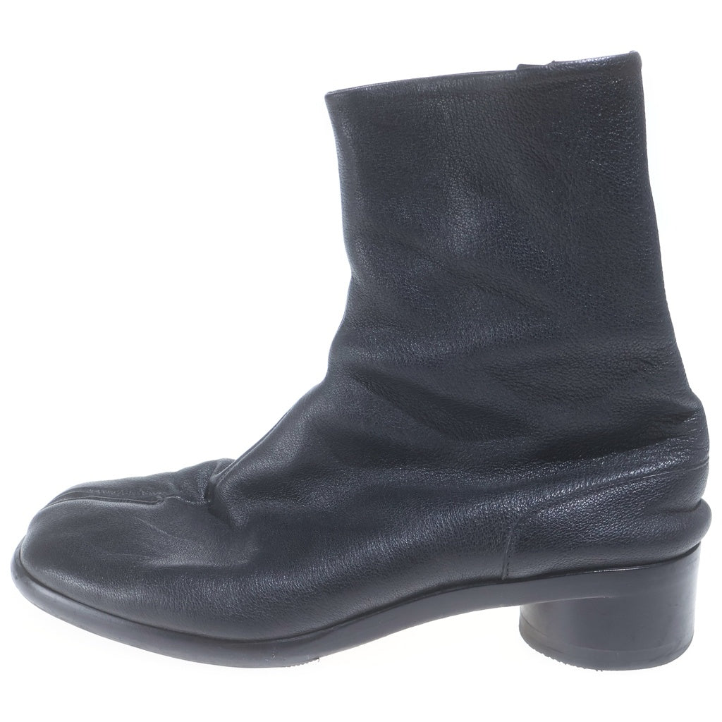 Maison Margiela(メゾンマルジェラ) TABI タビ グレインレザーヒールブーツ 足袋 ブラック