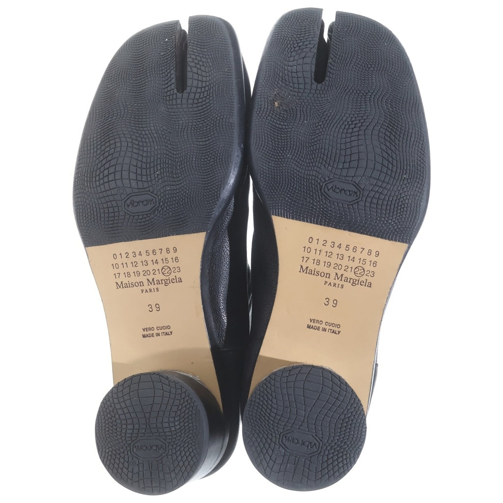 Maison Margiela(メゾンマルジェラ) TABI タビ グレインレザーヒールブーツ 足袋 ブラック