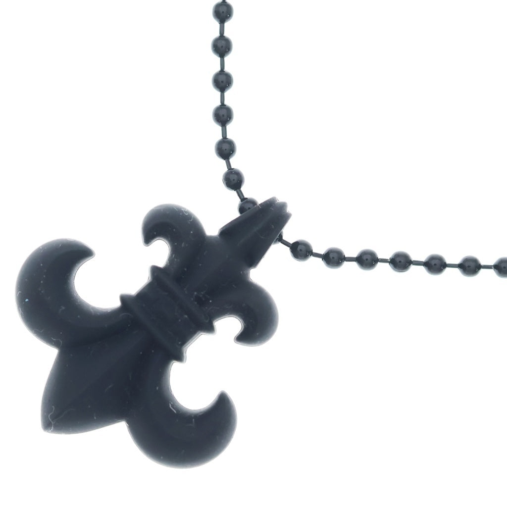 CHROME HEARTS(クロムハーツ) RUBBER FLUER BS フレア ラバーネックレス シリコン ブラック ‐