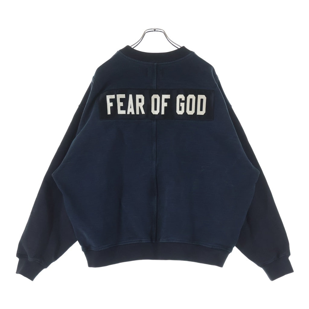 FEAR OF GOD(フィアオブゴッド) 5TH FIFTH COLLECTION バックパッチロゴバイカラースウェットトレーナー ブラック