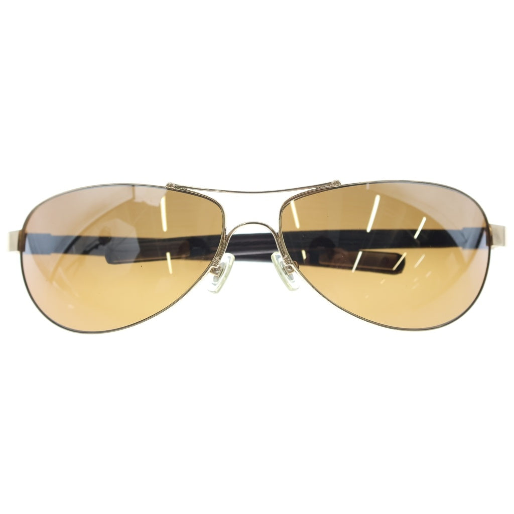 CHROME HEARTS(クロムハーツ) RIOT I CHPLUS レザーフレーム サングラス ゴールド/ブラウン ‐