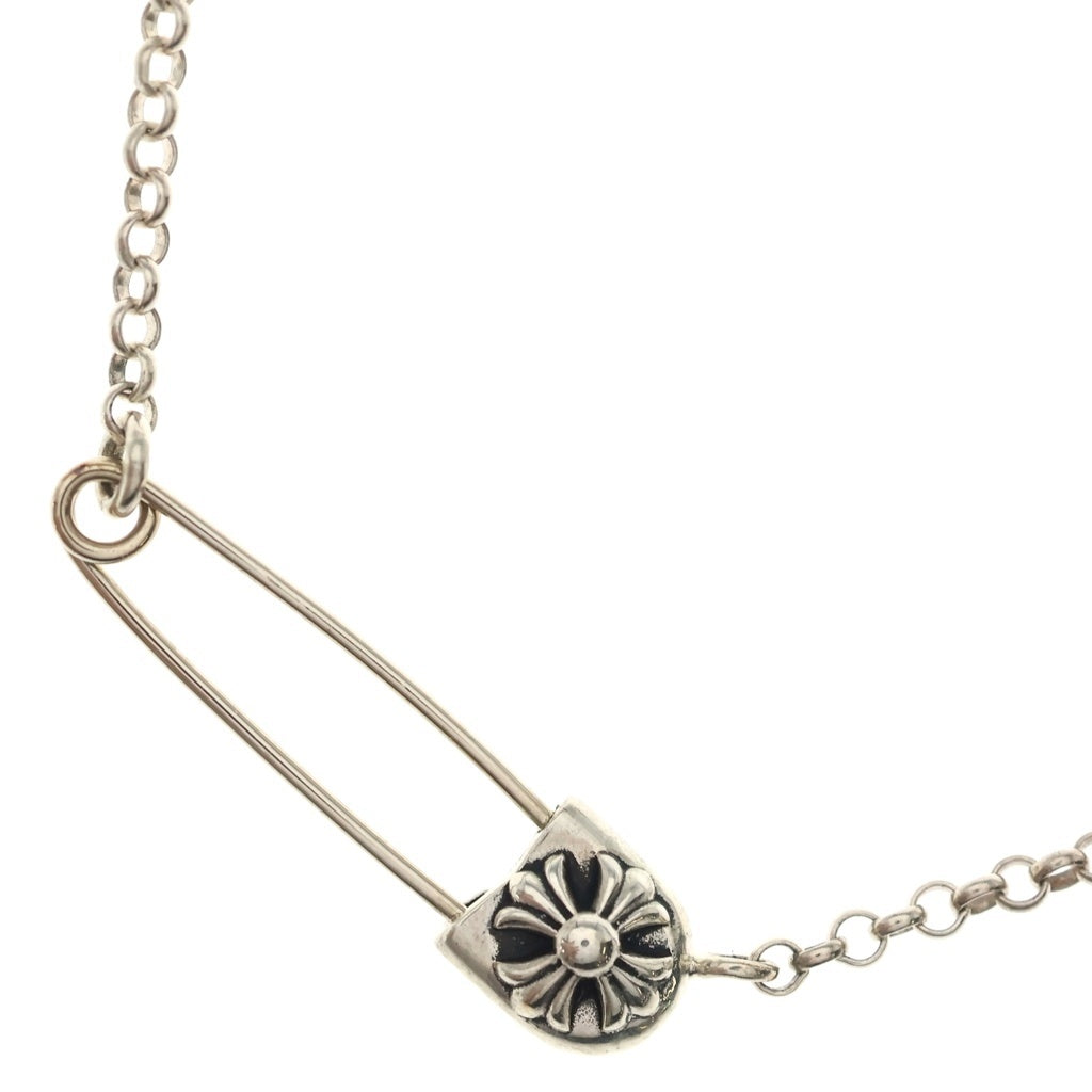 CHROME HEARTS(クロムハーツ) SAFETY PIN R16 セーフティピン ロールチェーンネックレス シルバー
