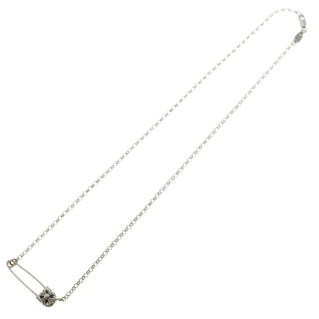 CHROME HEARTS(クロムハーツ) SAFETY PIN R16 セーフティピン ロールチェーンネックレス シルバー