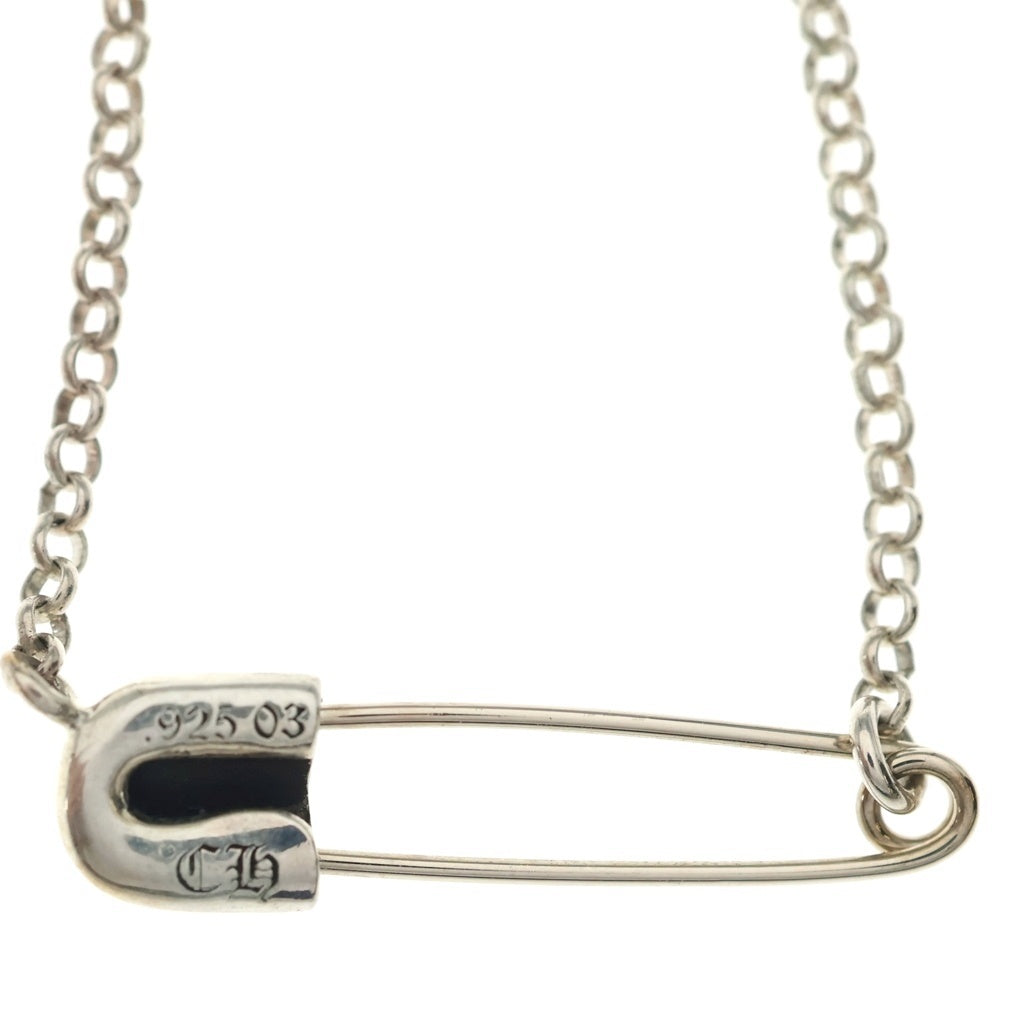 CHROME HEARTS(クロムハーツ) SAFETY PIN R16 セーフティピン ロールチェーンネックレス シルバー