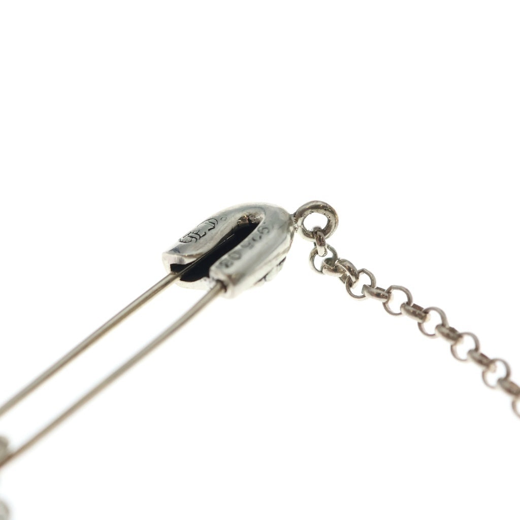 CHROME HEARTS(クロムハーツ) SAFETY PIN R16 セーフティピン ロールチェーンネックレス シルバー
