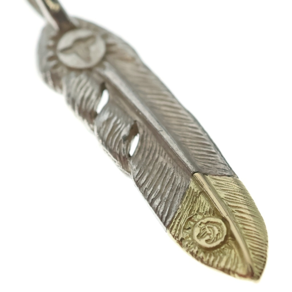 TADY & KING(タディアンドキング) 剣先K18フェザー M ネックレストップ 右向き シルバー/ゴールド