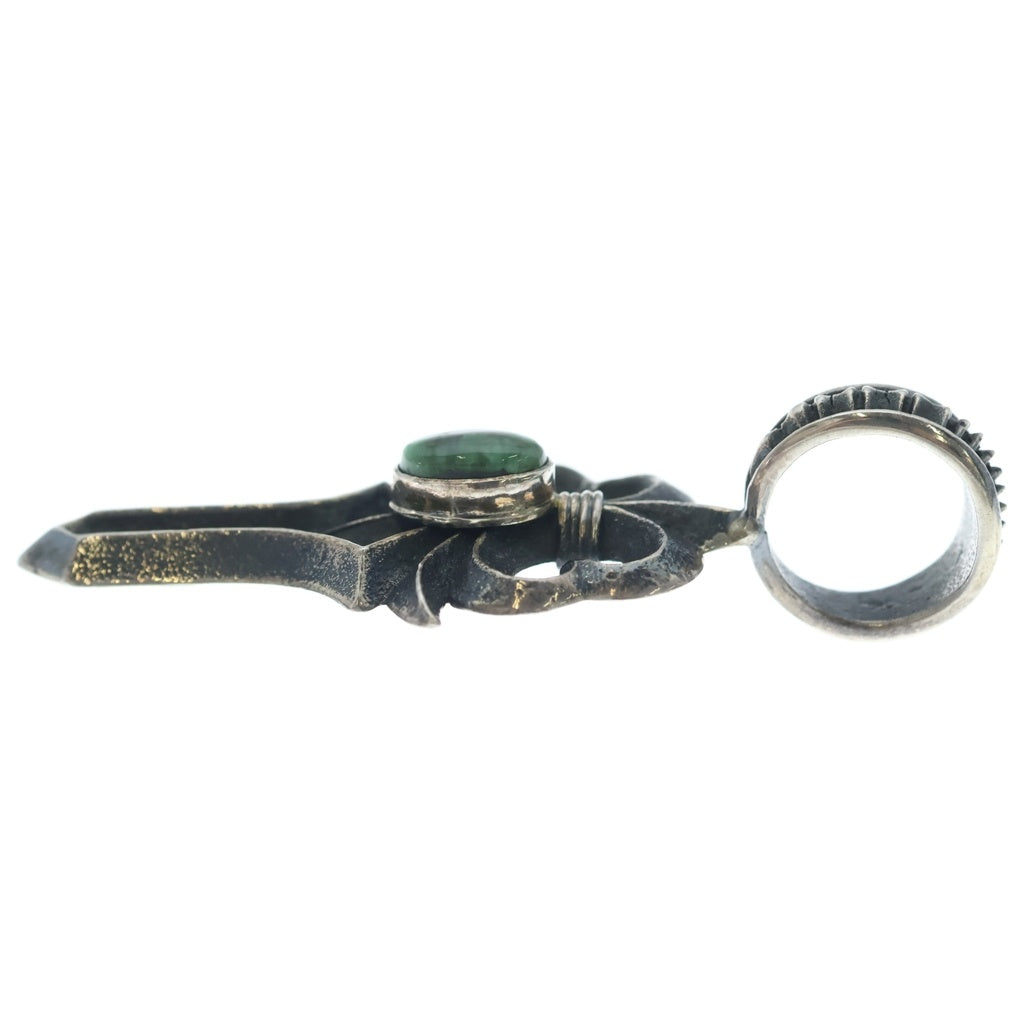 INDIAN JEWELRY(インディアンジュエリー) ナバホ族 Floyd Parkhurst フロイド・パーカスト作 ターコイズ付きペンダントトップ シルバー