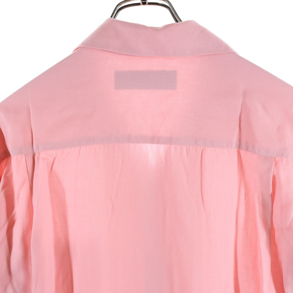 WACKO MARIA(ワコマリア) PINK OPENCOLLOR SHIRT ピンクオープンカラー長袖シャツ ピンク ‐