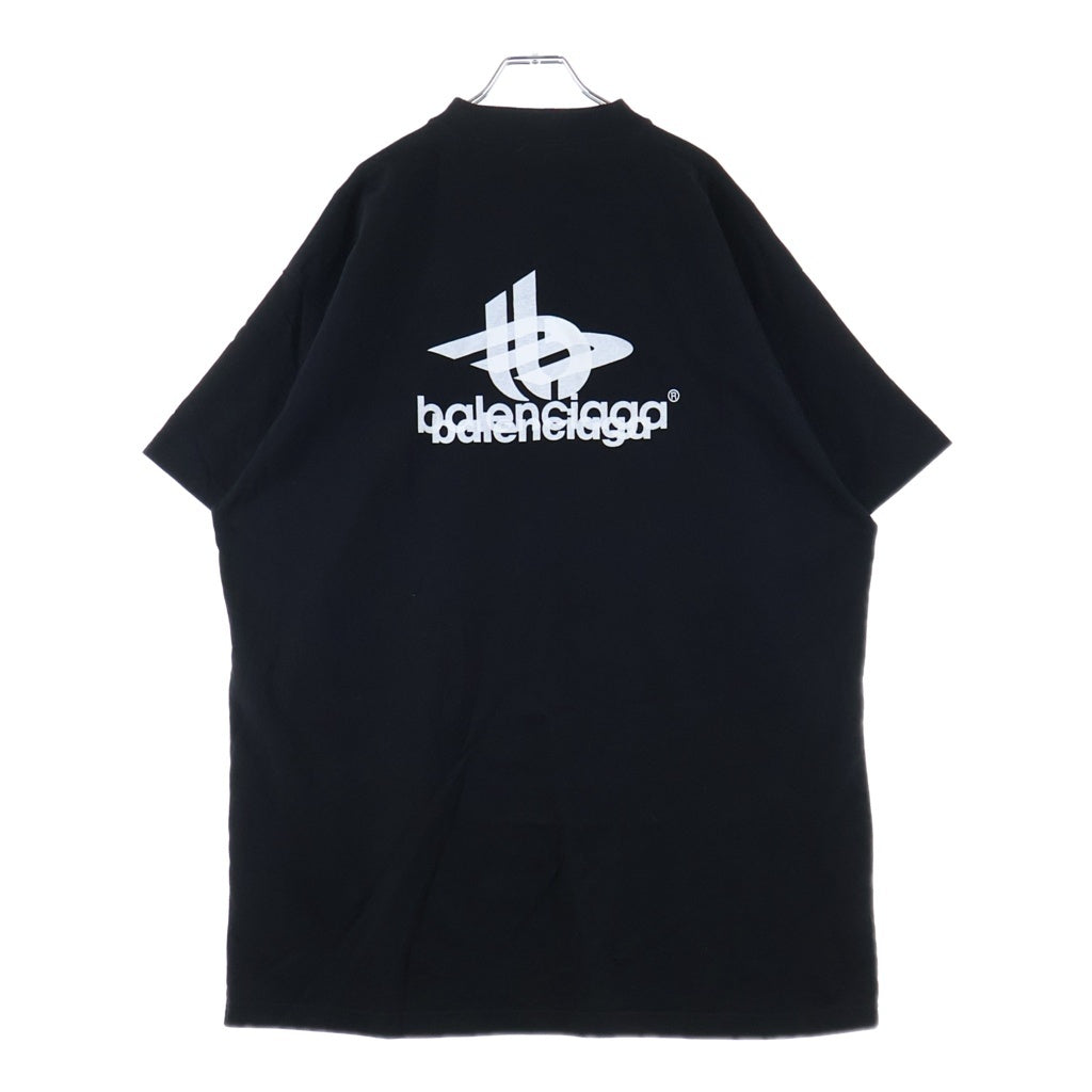 BALENCIAGA(バレンシアガ) 23AW LAYERED SPORTS LOGO TEE レイヤードスポーツロゴオーバーサイズ半袖Tシャツ 739028 TPVF2 ブラック