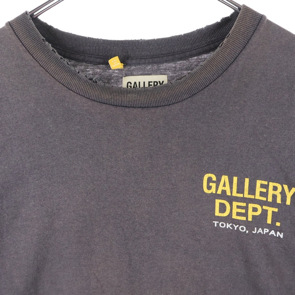 GALLERY DEPT.(ギャラリーデプト) ×Firsthand 1 Year Anniversary ヴィンテージフェード加工ロゴプリント半袖Tシャツ グレー