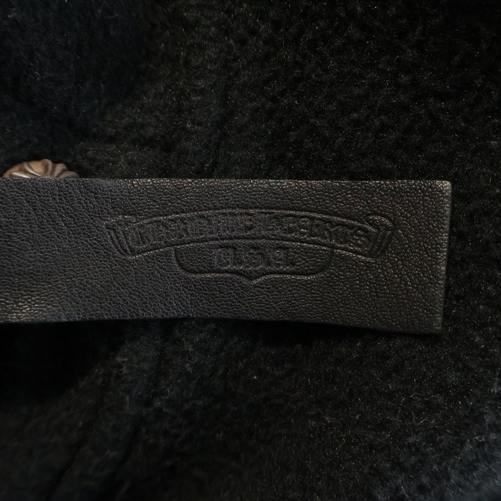 CHROME HEARTS(クロムハーツ) Y NOT U DETENTION HDPL FLC ホースシューフリースプルオーバーフーディーパーカー ブラック