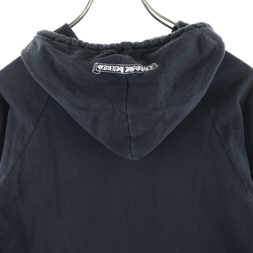 CHROME HEARTS(クロムハーツ) OLD SWTSHRT HD ZIP オールド 袖フローラルジップアップフーディーパーカー ブラック