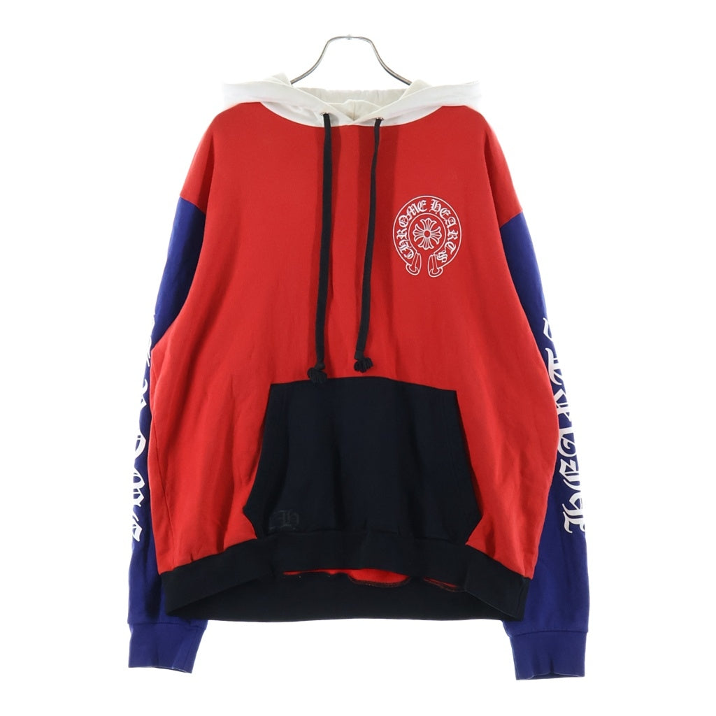 CHROME HEARTS(クロムハーツ) ×MATTY BOY PPO HD CHOMPER PLVR マッティボーイ トリコロールチョンパープルオーバーフーディーパーカー レッド/ブルー