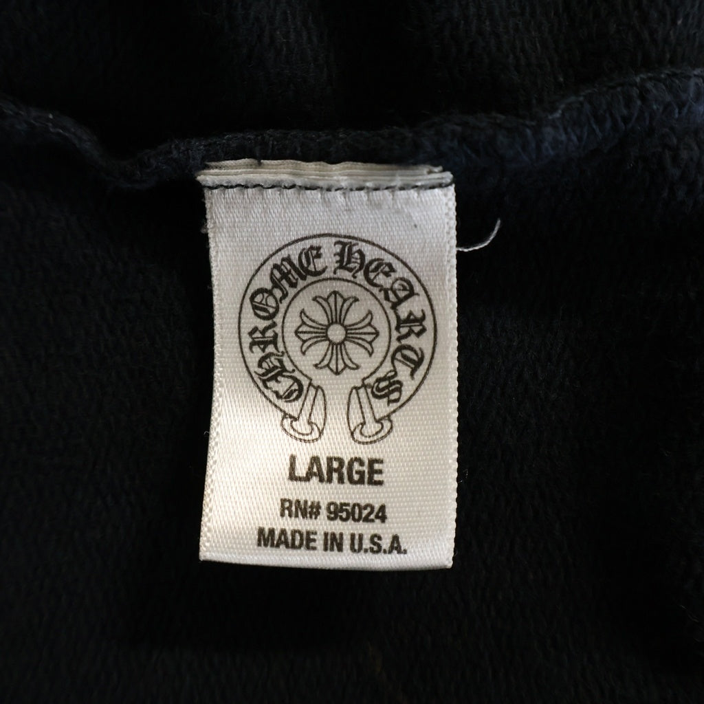CHROME HEARTS(クロムハーツ) SWEAT PANTS T-BAR BSフレア プリントスウェットロングパンツ ブラック
