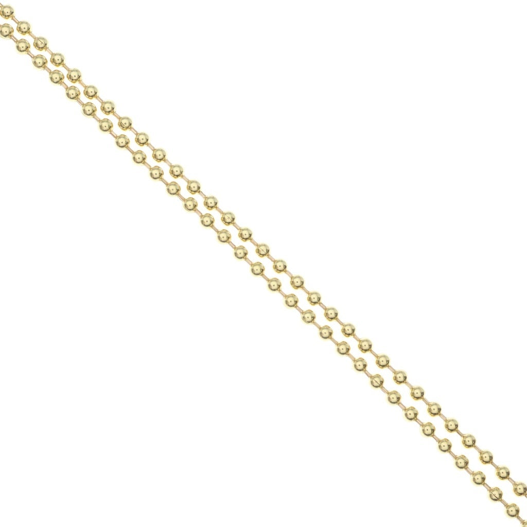 CHROME HEARTS(クロムハーツ) 22K BALL CHAIN ボールチェーン ネックレス ゴールド 20inch
