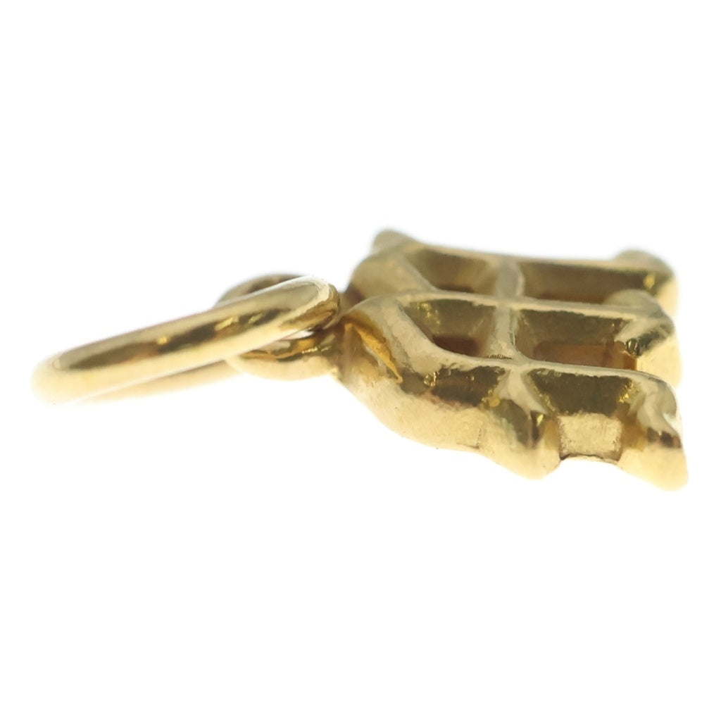 CHROME HEARTS(クロムハーツ) 22K STACK ALPHABET M アルファベットイニシャルスタックチャーム ネックレストップ ゴールド